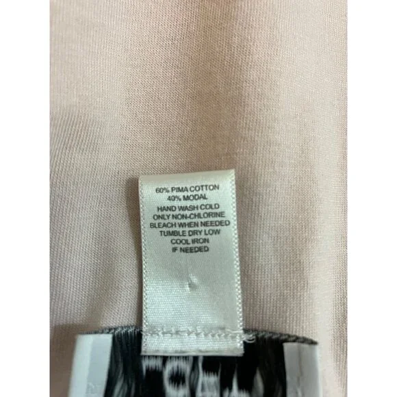 Ann Taylor LOFT Pale Pink 3/4 Sleeve Top Size Medium - Picture 5 of 5